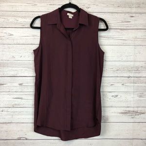 J Crew Factory Sleeveless Blouse